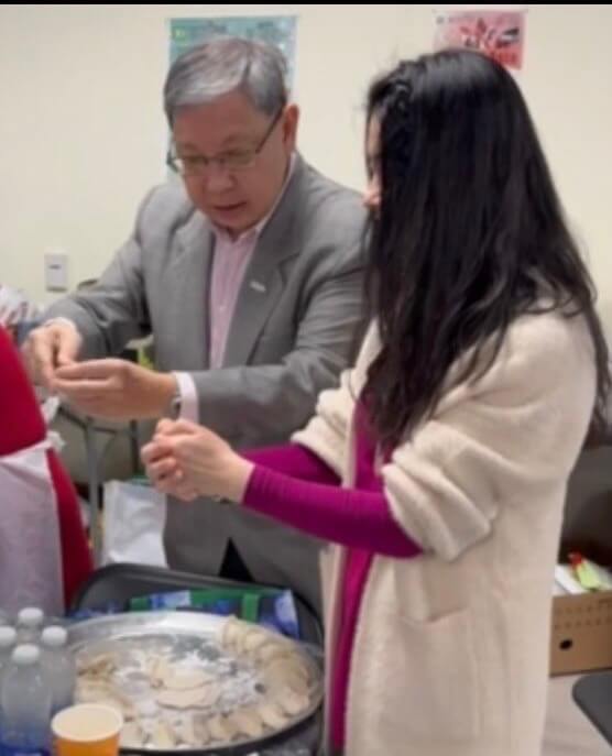 Godwin Chan Richmond Hill Deputy MayorLearning to make dumplings